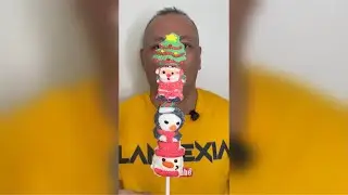 👂ASMR ALBERTS CANDY CHRISTMAS THEME MARSHMALLOW ON A STICK EATING SOUNDS👂ORIGINAL LENGTH👂