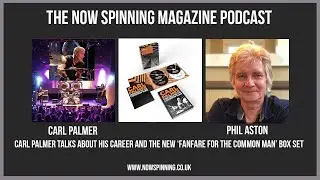 Legendary Drummer Carl Palmer Chats With Phil Aston On The Now Spinning Magazine Podcast!