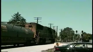 Single CSX SD70MAC on steel coil train!
