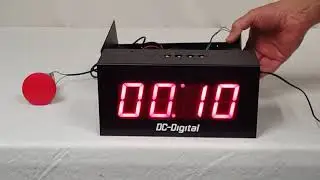 Hands Free, Count Up-Timer w/ Threshold Alarm for Medical Labs -DC-25T-UP-BCD