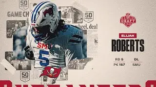 Bucs Draft DL Elijah Roberts 157th Overall | 2025 NFL Draft | Tampa Bay Buccaneers