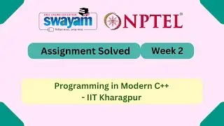 Programming in Modern C++ Week 2 | NPTEL ANSWERS 2026 #nptel2026 #myswayam #nptel #nptelexam