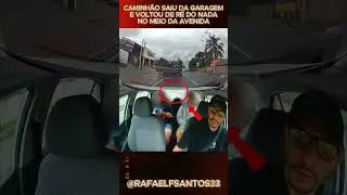 Frei por causa de um caminh&atilde;o na avenida 😬🚚e o carro de tr&aacute;s quase me acertou.