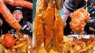 BEST Seafood Boil | King Crab, Sam's Imitation Crab, Juicy Lobster