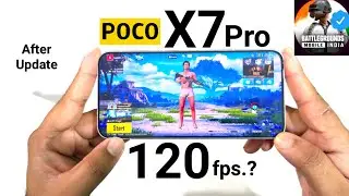 POCO X7 Pro BGMI 120fps After Update Review 🚀🚀🚀🔥🔥🔥 #pocox7pro 