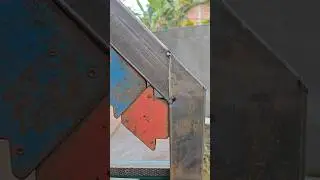 secret of square profile pipe connection #welding #stickwelding