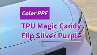 TPU Magic Candy Flip Silver Purple Color PPF