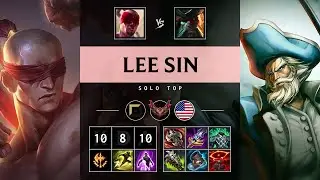 Lee Sin Top vs Gangplank - NA Grandmaster Patch 25.17
