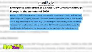 MedRxiv | Emergence and spread of a SARS-CoV-2 variant through Europe in the summer of 2020.