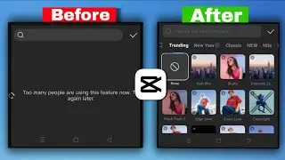 Too many people using this feature capcut problem | Capcut no internet problem