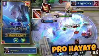 NEW PATCH Hayate Pro Gameplay & Build | HAYATE IS ALWAYS IN S TIER | Arena Of Valor Hayate Moonlight