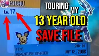 TOURING my 13 YEAR OLD Pokemon Diamond Save File!