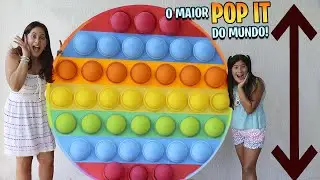 Fiz um pop it gigante para o aniversário da Maria Clara