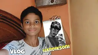 I Draw a REALISTIC SKETCH of @hardiksonivlog 😊 | #vlog #drawing #art