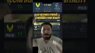 22 victoires d&rsquo;affil&eacute;e confirm&eacute;es pour Vitality ! #cs2 #esports #gaming
