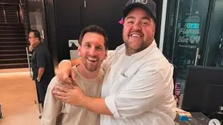 &iexcl;NO LO POD&Iacute;A CREER! Barassi se dio el lujo de visitar a Messi y De Paul en Miami
