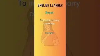 English Word - Beset - Meaning With An Example  #englishwords #english #beset