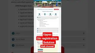 otr registration problem k liye video check kreye channel pr