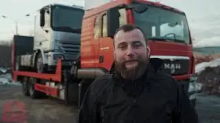 Переоборудование MAN TGS 26.350 в грузовой низкорамный эвакуатор.