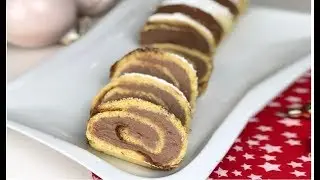 Rotolo di  pandoro - l'idea perfetta per riciclarlo! SEMPLICE SENZA COTTURA