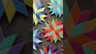 Wooden Stars. Barn Quilts. Star Decor. Colorful and Decorative Wood Wall Art. Unique Wood Art Ideas