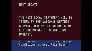 Hurricane Local Statement for South Florida - July 31, 2020