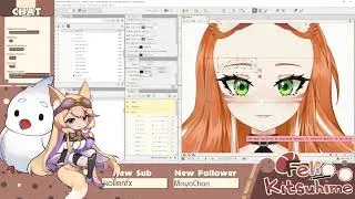 Live2d new rig, eye and vbridger rigging [ Maple chicken pt 1 ]