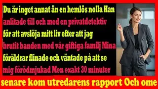Min bror kallade mig heml&ouml;s p&aring; julfesten  30 minuter senare chockades alla
