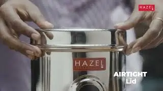 Organize Your Kitchen in Style with HAZEL Stainless Steel Airtight Container Set!