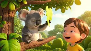 Sleepy Koala Took a Nap on a Leafy Branch | Nursery Rhymes for Kids & Baby Songs