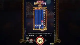 Jackpot Carnival Rush $250 ball land #slot #slots #casino #gambling #shorts #comedy