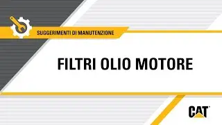 Come sostituire i filtri olio motore Cat&reg;