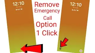 how to remove emergency call from lock screen / emergency call kaose  hataye