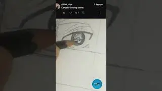 Kakashi hatake Anime Eye Sketch ✍️ | Black & White Drawing #Shorts #Naruto #anime