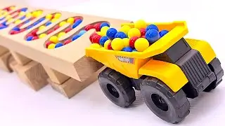 Wooden Track ASMR Compilation: Beads & Marbles +Toy Trucks & Mystery Figures | No Talking 4K Sounds!