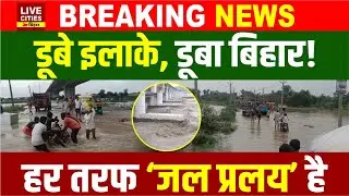Bihar Flood 2025 : Ganga River, Kosi-Gandak का रौद्र रूप, Munger, Arrah, Patna, Bhagalpur सब