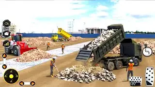 Heavy Construction Simulator - Road Builder Excavator Driving - Android Gameplay