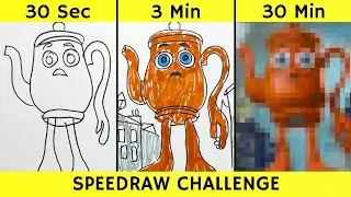 Drawing TA TA TA TA SAHUR in 30 sec, 3 min, and 30 min | Italian Brainrot | Fendraw