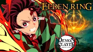 I played a INSANE Demon Slayer Elden Ring Mod (Hinokami Kagura Tanjiro Mod)
