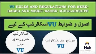 Vu rules and regulations for need-based and merit-based scholarships