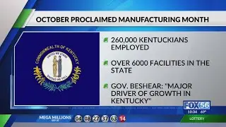 October proclaimed Manufacturing Month in Kentucky