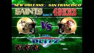NFL Blitz MAME Playthrough (Game 26 Saints VS 49ers)