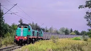 15D/A-119 & 15D/A-043 z ładownym węglarkami do Połańca, jadą szlakiem Tarnobrzeg - Ocice.