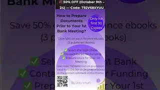 50% OFF Dory Smart Finance E-Books &mdash; Only for the First 30 Copies! #FinanceTips #EntrepreneurGuide
