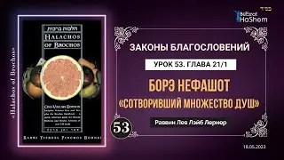 𝟓𝟑. (1) Благословение борэ нефашот | Законы Благословений | Глава 21 | Рабби Лев Лэйб Лернер