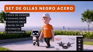 Kanji - SET DE OLLAS NEGRO (JN-C001)