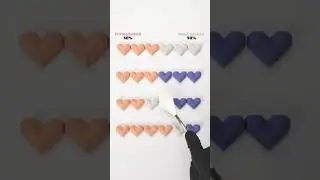 Color Mixing 💜🧡🤍 &mdash; Guess the Final Color of These Pixel Hearts! 🔮💖