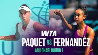 Chloe Paquet vs. Leylah Fernandez | 2026 Abu Dhabi Round 1 | WTA Match Highlights