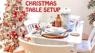 CHRISTMAS TABLESCAPE 2016 & CANDYCANE DIY NAME PLACE HOLDER
