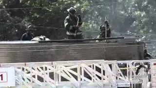 Raw Video: Kansas City firefigthers tame fire